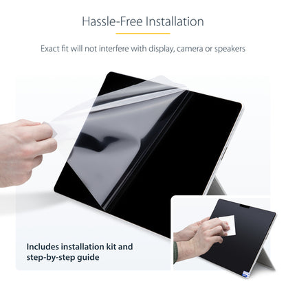 StarTech.com 4-Way Privacy Screen For 13-inch Surface Pro 8/9/X/11 Laptop, Portrait/Landscape Modes, Touch-Enabled, +/- 30 Deg. View, Blocks up to 51% Blue Light, Anti-Glare