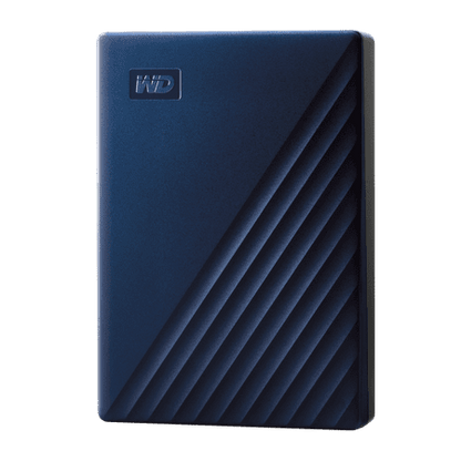 Western Digital 4TB WD My Passport for Mac USB 3.2 Gen 1  2.5  Portable External Hard Drive HDD  Blue - WDBA2F0040BBL-WESN