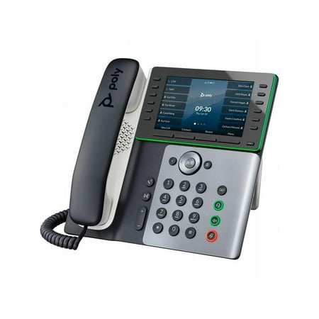 Poly Edge E550 IP Phone - Corded - Corded - NFC  Wi-Fi  Bluetooth - Desktop - VoIP - IEEE 802.11a/b/g/n - 2 x Network (RJ-45) - PoE Ports
