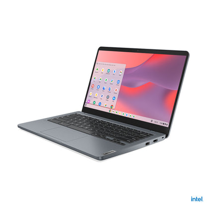 Lenovo 14e Chromebook Gen 3 Intel® N N100 35.6 cm (14") HD 4 GB LPDDR5-SDRAM 32 GB eMMC Wi-Fi 6E (802.11ax) ChromeOS US English Grey