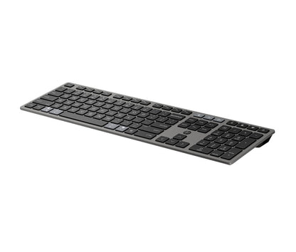 HP 725 MULTI-DEVICE RCHRGBL WL KBD UNITED STATES / CANADA ENGLISH keyboard Home/Office RF Wireless + Bluetooth Black
