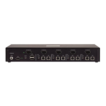 StarTech.com Secure 4-Port KVM Switch, HDMI or DisplayPort, 4K 60Hz, NIAP 4.0 Desktop KVM, Metal Housing, CAC Port, Made in the USA