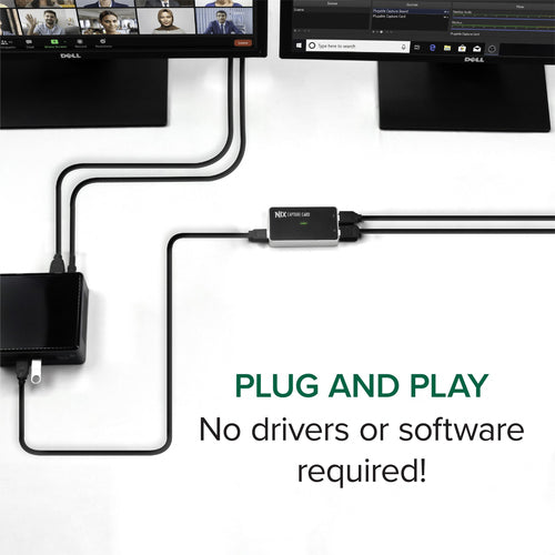 Plugable Technologies HDMI Video Capture Card, USB 3.0 or USB C, Record, Stream and Go Live with DSLR, 1080P 60FPS with HDMI Pass Through - Compatible with Windows, Mac OS, Linux, OBS Streaming