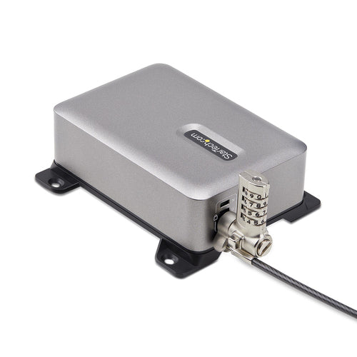StarTech.com 4-Port Multi-Device USB-C Charger, 240W Total, Single Port 140W EPR, PD 3.1, Screw Locking Ports, Surface Mounting, Ideal for Boardrooms, 2x 10ft USB-C Side Locking 240W Cables Included
