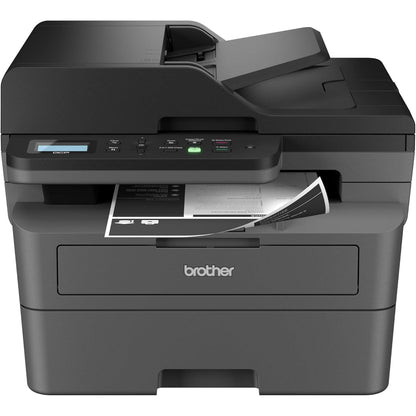 Brother - DCP-L2640DW Wireless Black-and-White Refresh Subscription Eligible 3-in-1 Laser Printer - Gray