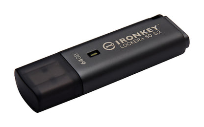 Kingston Technology IronKey 64GB Locker Plus 50 G2, FIPS 197, AES-256
