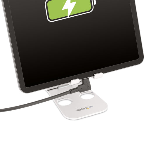 StarTech.com 1.6ft (50cm) USB-C Cable, Right-Angled, USB 10Gbps, 100W (5A) Power Delivery, 8K 60Hz / 4K 144Hz DP Alt Mode, Rugged USB C Cord - Thunderbolt Compatible