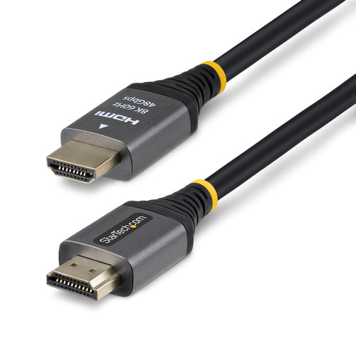 StarTech.com 15ft (4.5m) Certified Ultra High Speed HDMI Cable, 8K 60Hz/4K 120Hz, HDMI 2.1 Cable with HDR10+ / eARC, 48Gbps, 8K HDMI Cord for Monitor/TV/Display, Flexible TPE Jacket