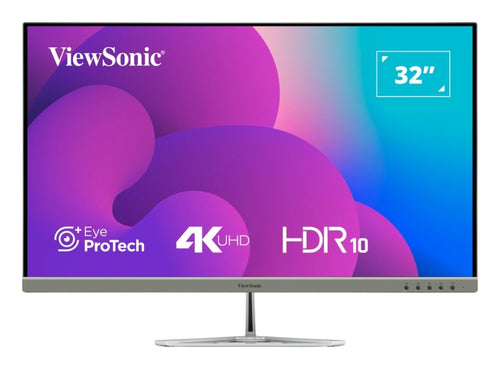 Viewsonic VX3276-4K-MHD-2 computer monitor 81.3 cm (32") 3840 x 2160 pixels 4K Ultra HD LCD Black, Silver