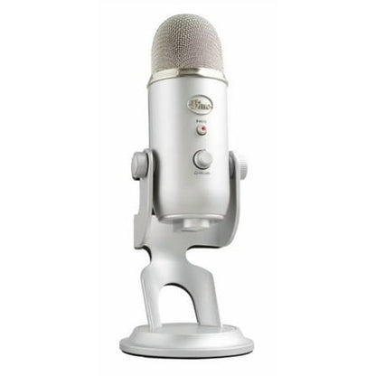 Blue Yeti USB Microphone for PC  Mac  Gaming  Recording  Streaming  Podcasting  Plug and Play  Silver