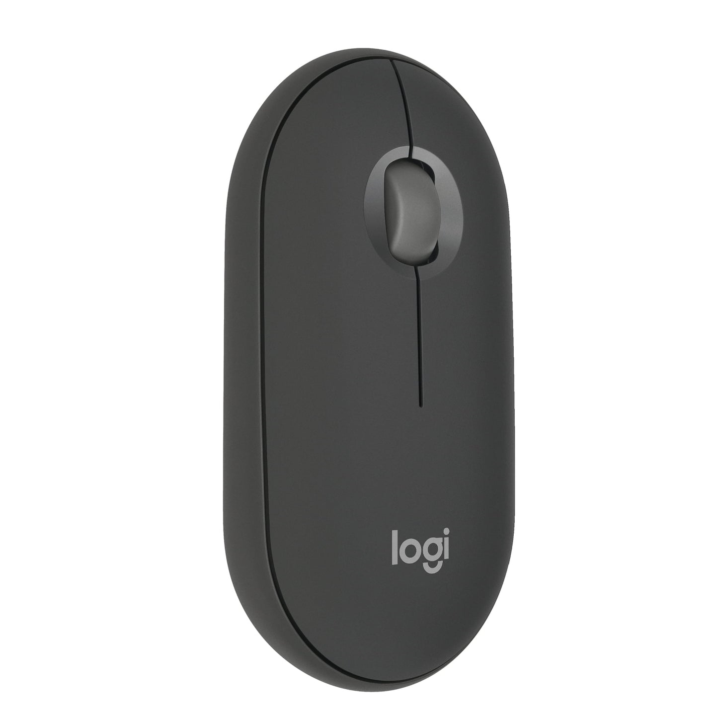 Logitech - Pebble Mouse 2 M350s Slim Lightweight Wireless Bluetooth Optical Silent Ambidextrous Mouse with Customizable Buttons - Wireless - Graphite