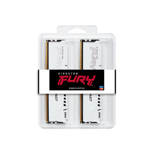 Kingston Technology FURY Beast 32GB 5600MT/s DDR5 CL36 DIMM (Kit of 2) White EXPO