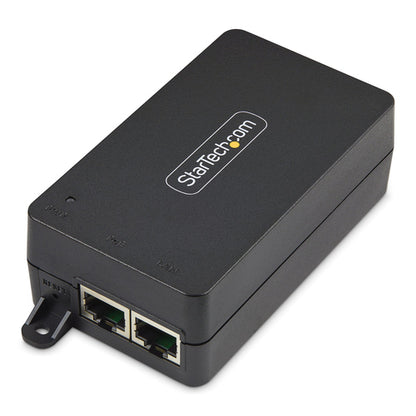 StarTech.com 1-Port 10Gbps PoE++ Injector, 60W, 2.5/5/10G Ethernet/10/100/1000M, PoE++ (802.3af/at/bt), Wall Mountable, Unmanaged Inline Power Over Ethernet
