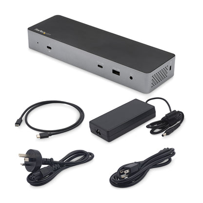 StarTech.com USB C Docking Station for Macbook Pro/Air-M1/M2/M3/M4, Thunderbolt Compatible, HDMI/DisplayPort, Dual 4K 60Hz/Single 8K, USB Type-C Laptop Dock, 96W Power Delivery, USB 10Gbps