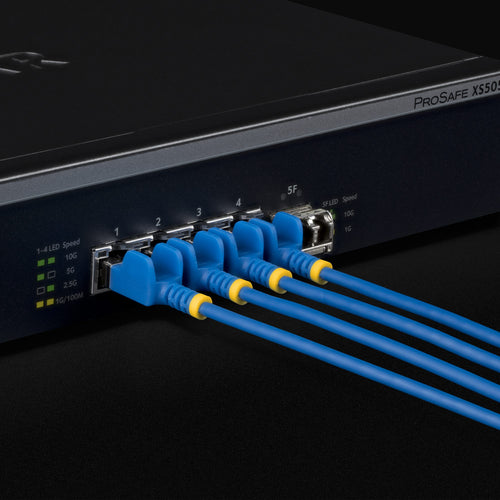 StarTech.com 2ft Blue Ultra Slim Cat6A Ethernet Cable, Snagless, FTP, Pure Bare Copper Wire, 34AWG Slim RJ45 Network Patch Cord, Individually Tested