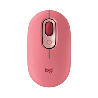 Logitech POP Mouse  Wireless Mouse with Customizable Emojis  SilentTouch Technology  Precision/Speed Scroll  Bluetooth  Heartbreaker