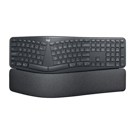 Logitech ERGO Series K860 Wireless Ergonomic Keyboard - Split Keyboard  Wrist Rest - Graphite