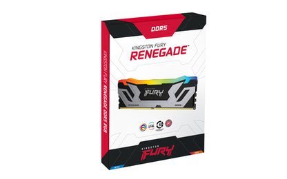 Kingston Technology FURY 48GB 8400MT/s DDR5 CL40 CUDIMM (Kit of 2) Renegade RGB Silver XMP