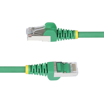 StarTech.com 10ft Green CAT6a Ethernet Cable, Snagless RJ45, 10GbE, 100W PoE++, S/FTP, LSZH, 27AWG Pure Bare Copper Wire, 500MHz, Shielded Network Patch Cord w/Strain Reliefs, Individually Tested/ETL Verified