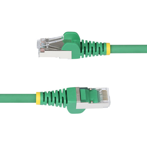 StarTech.com 50ft Green CAT6a Ethernet Cable, Snagless RJ45, 10GbE, 100W PoE++, S/FTP, LSZH, 27AWG Pure Bare Copper Wire, 500MHz, Shielded Network Patch Cord w/Strain Reliefs, Individually Tested/ETL Verified
