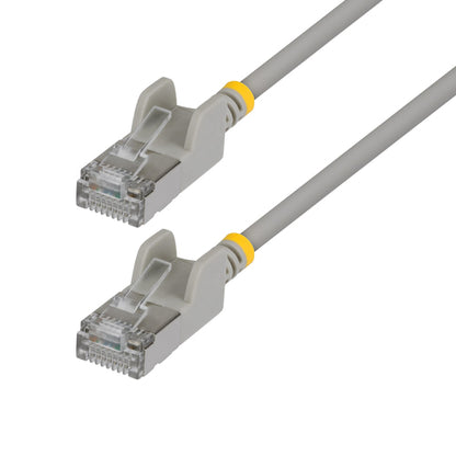 StarTech.com 3ft Gray Ultra Slim Cat6A Ethernet Cable, Snagless, FTP, Pure Bare Copper Wire, 34AWG Slim RJ45 Network Patch Cord, Individually Tested