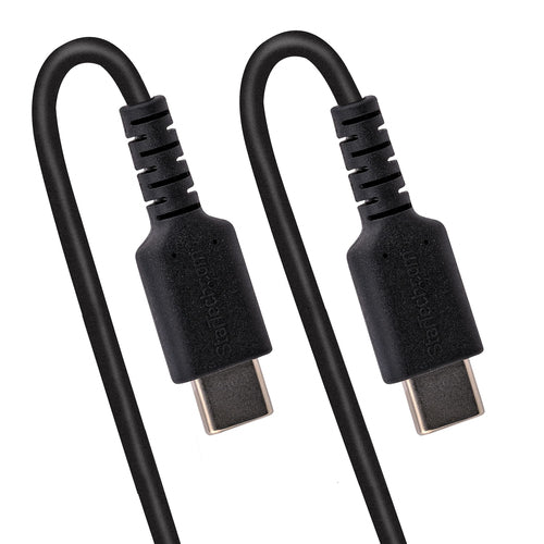 StarTech.com 3ft (1m) USB-C Fast Charging Cable, Rugged, Coiled, Charge & Sync, 3A, USB 2.0, TPE Jacket and Aramid Fiber - USB C Charging Cord