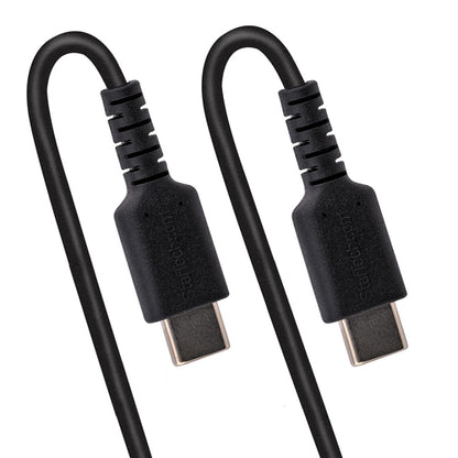StarTech.com 3ft (1m) USB-C Fast Charging Cable, Rugged, Coiled, Charge & Sync, 3A, USB 2.0, TPE Jacket and Aramid Fiber - USB C Charging Cord