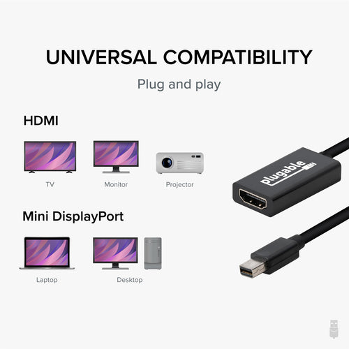 Plugable Technologies USB C to VGA Adapter - Driverless, Compatible with 2018 iPad Pro, 2018 MacBook Air, 2018 MacBook Pro, Surface Book 2, Thunderbolt 3 & More. Supports resolutions up to 1920x1200 @ 60Hz.