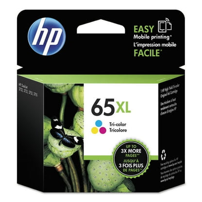 HP 65XL Tri-color Original Ink Cartridge  ~300 pages  N9K03AN#140