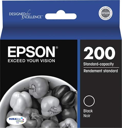 Epson T200120-S (200) DURABrite Ultra Ink  175 Page-Yield  Black