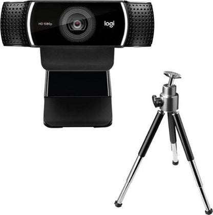 Logitech C922 Pro Stream Webcam  1080P Camera for HD Video Streaming & Recording  Black