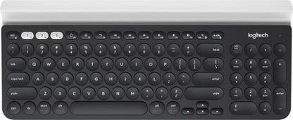 Logitech K780 Multi-Device Wireless Keyboard for Windows  Apple  Android or Chrome  Wireless 2.4GHz  Bluetooth  Smartphone and Tablet Cradle  Quiet  compatible with PC  Mac  Laptop