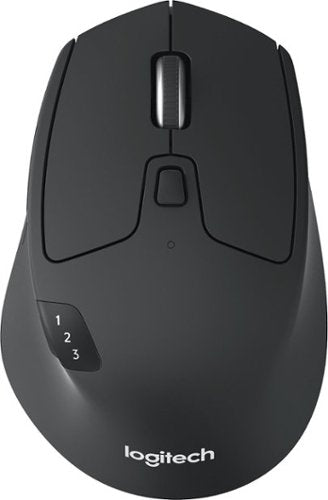 Logitech M720 Triathlon Multi-Device Wireless Mouse  Bluetooth  USB Unifying Receiver  1000 DPI  6 Programmable Buttons  2-Year Battery  Compatible with Laptop  PC  Mac  iPadOS
