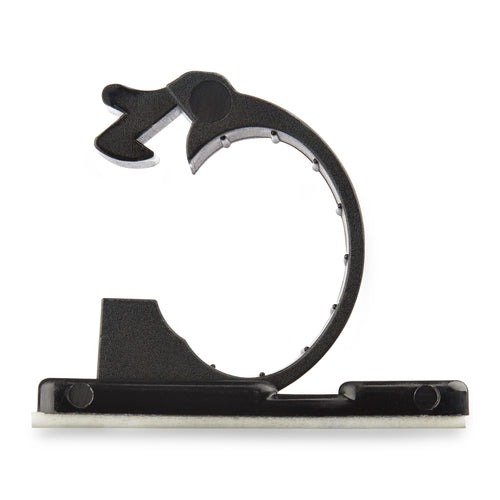 StarTech.com 100 Adhesive Cable Management Clips Black - Network/Ethernet/Office Desk/Computer Cord Organizer - Sticky Cable/Wire Holders - Nylon Self Adhesive Clamp UL/94V-2 Fire Rated - TAA