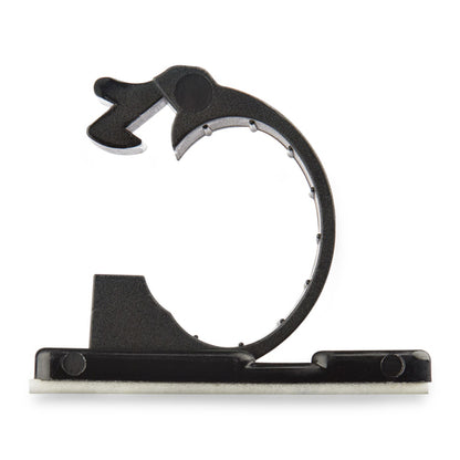 StarTech.com 100 Adhesive Cable Management Clips Black - Network/Ethernet/Office Desk/Computer Cord Organizer - Sticky Cable/Wire Holders - Nylon Self Adhesive Clamp UL/94V-2 Fire Rated - TAA