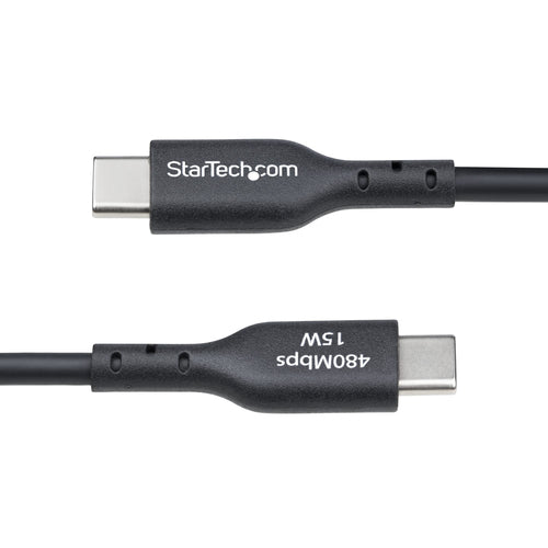 StarTech.com 10-Pack 6ft (1.8m) USB-A to USB-C Charging Cable, Charge & Sync, 3A, USB 2.0, TPE Jacket - Black USB Charging Cord