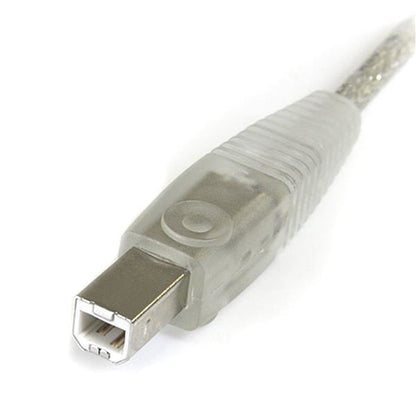 StarTech.com 15 ft Transparent USB 2.0 Cable - A to B