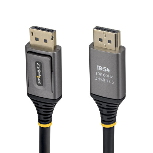 StarTech.com 10ft DisplayPort 2.1 Cable, VESA Certified DP54 DisplayPort Cable, Uncompressed 8K 60Hz, 10K 60Hz/8K 144Hz/4K 240Hz w/DSC 1.2a, DP 2.1 Monitor Cord