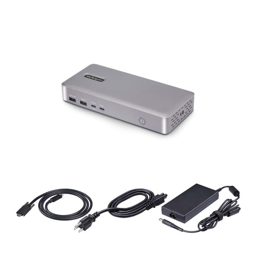 StarTech.com Dual-Monitor USB4 Docking Station, Dual 4K 120Hz or Single 8K 60Hz HDMI, 100W Laptop Charging, 2.5GbE, USB-C Multi-Monitor Dock, Driverless