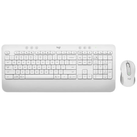 Logitech - Signature MK650 Combo for Business Full-size Wireless Keyboard and Mouse Bundle with Secure Logi Bolt Receiver - Off-White