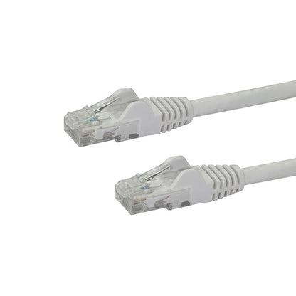 StarTech.com 1ft CAT6 Ethernet Cable - White CAT 6 Gigabit Ethernet Wire -250MHz 100W PoE RJ45 UTP Network/Patch Cord Snagless w/Strain Relief Individually Tested