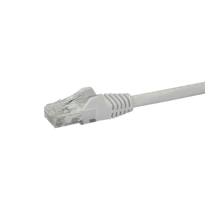 StarTech.com 20ft CAT6 Ethernet Cable - White CAT 6 Gigabit Ethernet Wire -250MHz 100W PoE RJ45 UTP Network/Patch Cord Snagless w/Strain Relief Individually Tested