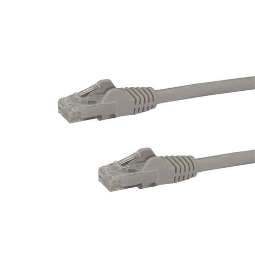 StarTech.com 7ft CAT6 Ethernet Cable - Grey CAT 6 Gigabit Ethernet Wire -250MHz 100W PoE RJ45 UTP Network/Patch Cord Snagless w/Strain Relief Individually Tested