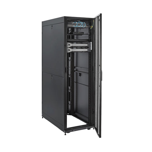 StarTech.com 42U Enterprise-Grade Server Rack Cabinet Kit, 19in Enclosed 4-Post Rack with Built-in Cable Management, 35in (89cm) Mounting Depth, 3307lb (1500kg) Capacity
