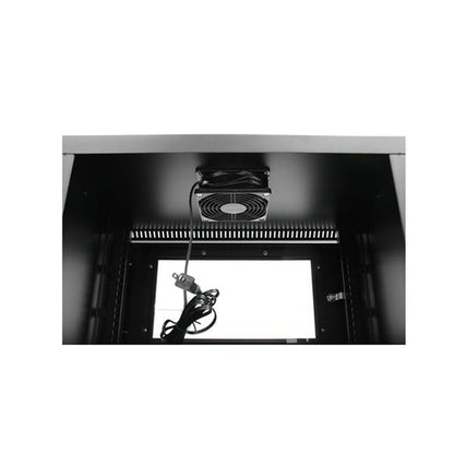 StarTech.com 2-Post 6U Wall Mount Network Cabinet with Acrylic Door, 19" Wall-Mounted Server Rack for Data / AV / Electronics / Computer Equipment, Small Vented Rack Enclosure