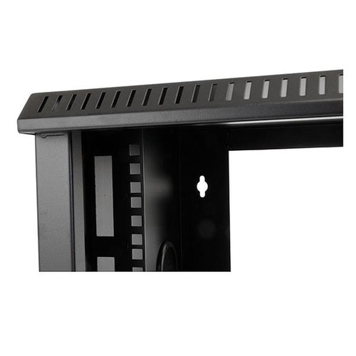 StarTech.com 2-Post 6U Wall Mount Network Cabinet with Acrylic Door, 19" Wall-Mounted Server Rack for Data / AV / Electronics / Computer Equipment, Small Vented Rack Enclosure