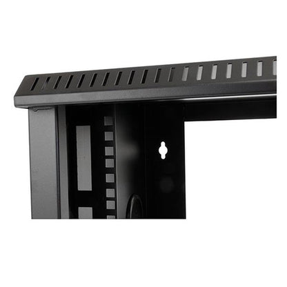 StarTech.com 2-Post 6U Wall Mount Network Cabinet with Acrylic Door, 19" Wall-Mounted Server Rack for Data / AV / Electronics / Computer Equipment, Small Vented Rack Enclosure