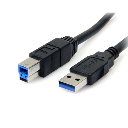 StarTech.com 10 ft Black SuperSpeed USB 3.0 Cable A to B - M/M