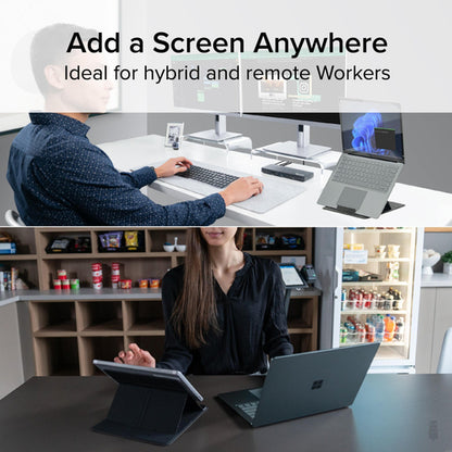Plugable Technologies Foldable Laptop Stand with 4 Adjustable Angles for Tablets and Laptops up to 16", MacBook and PC, iPad Holder for Drawing Tablet (PT-STANDX)