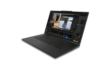 Lenovo ThinkPad P1 Gen 7 Intel Core Ultra 7 155H Mobile workstation 40.6 cm (16") WUXGA 16 GB 512 GB SSD NVIDIA RTX 1000 Ada Wi-Fi 7 (802.11be) Windows 11 Pro French Black